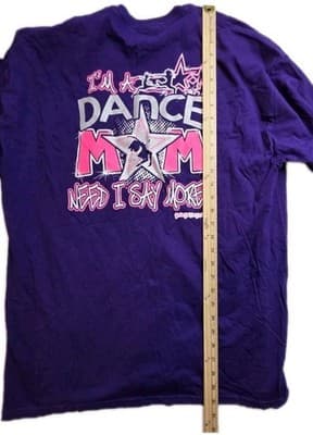 Girlie Girl Origina Women's XL Purple "Dance Mom" Short Sleeve T-Shirt - Thumbnail 6