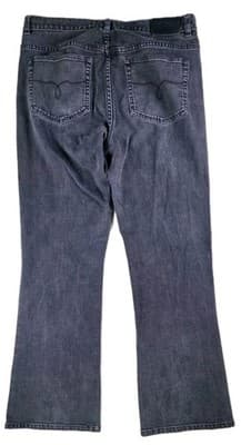 Lauren Ralph Lauren Classic Straight Jeans size 12 Black Denim Stretch Pocket - Thumbnail 6