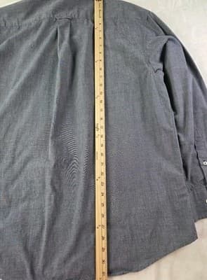 Izod Men's XL Gray Classic Fit Long Sleeve Button Up Shirt - Thumbnail 5