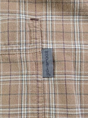 Vintage Woolrich Mens XL Buck Skin Plaid Long Sleeve Shirt - Thumbnail 5