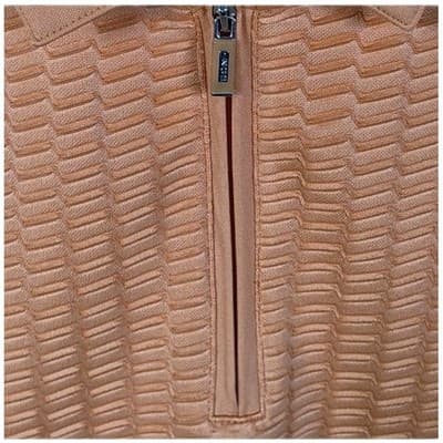 Izod Women’s Medium Orange Cool FX Preformance V-neck Golf Shirt - Thumbnail 2
