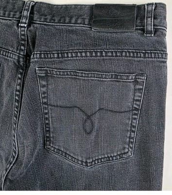 Lauren Ralph Lauren Classic Straight Jeans size 12 Black Denim Stretch Pocket - Thumbnail 5