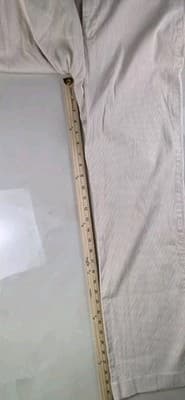 Lauren Ralph Lauren Women's Size 8 Straight Leg Brown & White Stripes Pants - Thumbnail 9
