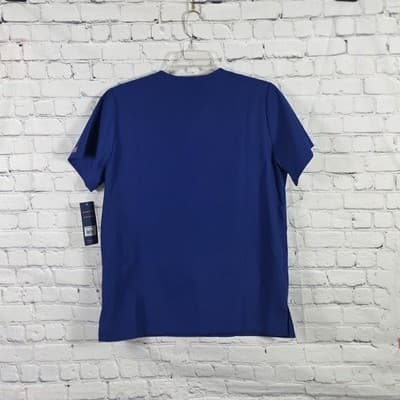 Cherokee Women's Small Blue Workwear V-Neck Scrubs Shirt - Thumbnail 5
