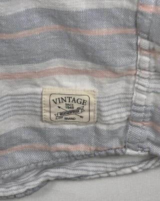 Original Weatherproof Men's XL Plaid Country Twill Short Sleeve Button Up Shirt - Thumbnail 5