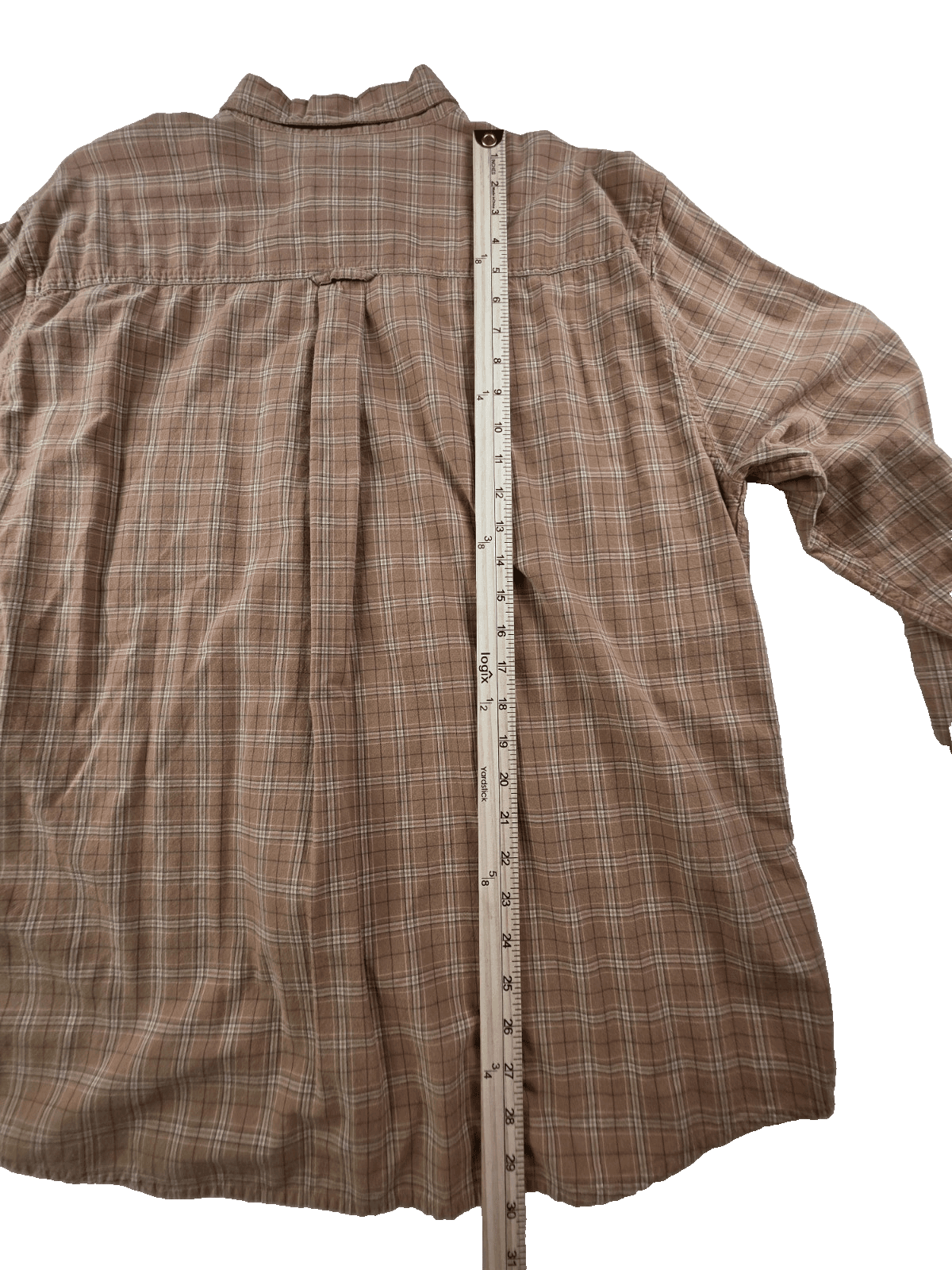 Vintage Woolrich Mens XL Buck Skin Plaid Long Sleeve Shirt - Thumbnail 6