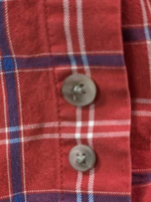 Wrangler George Strait XL Red Plaid Button Up Shirt - Thumbnail 5