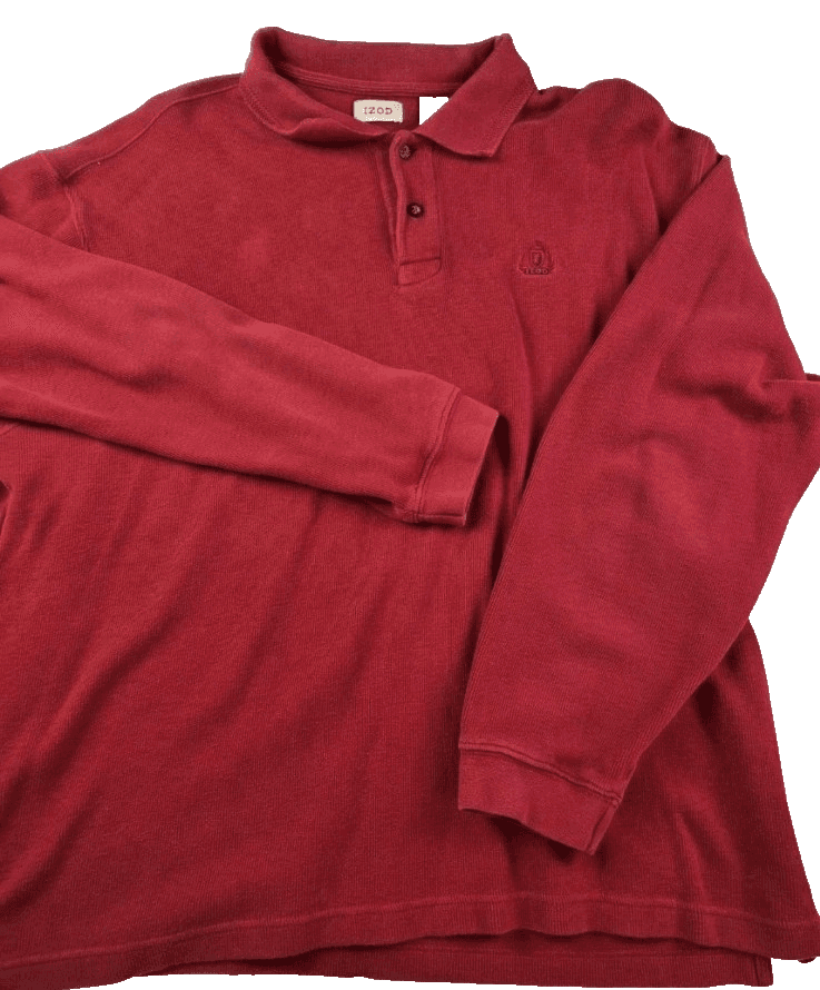 Izod Men's XL Red Long Sleeve Pullover - Image 1