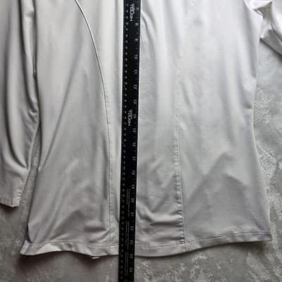 Callaway Adult Small White Geometric Opti Dri Stretch S/S Polo Shirt - Thumbnail 7