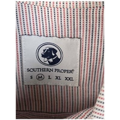 Southern Proper Men's Multicolored Medium Short Sleeve Shirt - Thumbnail 3