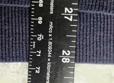 Murano Modern Preformance Men's XL Navy Blue Embroidered Long Sleeve Sweater - Thumbnail 8