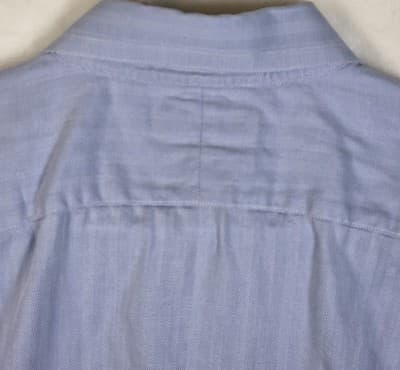 Daniel Cremieux Men's 17 - 33 Blue Shirt with Pinstripes - Thumbnail 7