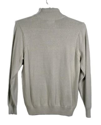 Rugged Trails Men’s Medium Tan 1/4 Zip Mock Neck Sweater - Thumbnail 6