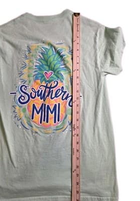 Simply Southern Shirt Women's Small Green " Southern Mimi " Short Sleeve T-Shirt - Thumbnail 7