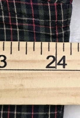 Izod Men's Large 16 1/2 Tattersall Plaid Long Sleeve Button Up Shirt - Thumbnail 4