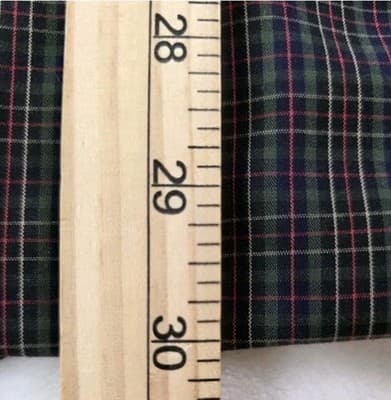 Izod Men's Large 16 1/2 Tattersall Plaid Long Sleeve Button Up Shirt - Thumbnail 5