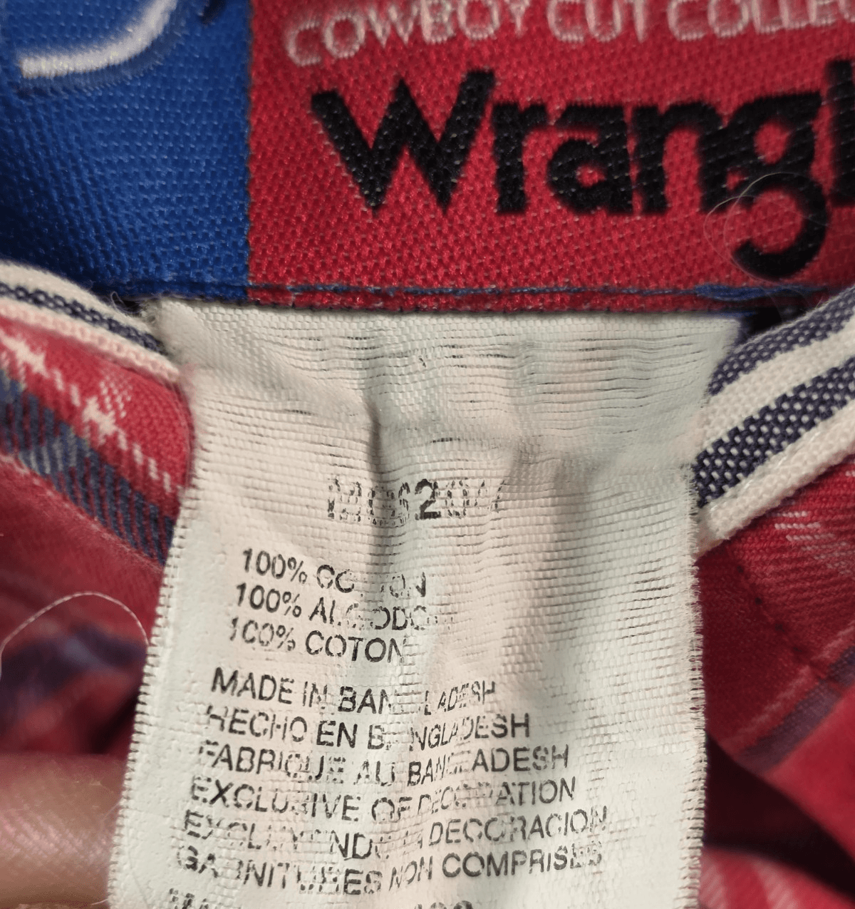 Wrangler George Strait XL Red Plaid Button Up Shirt - Thumbnail 6