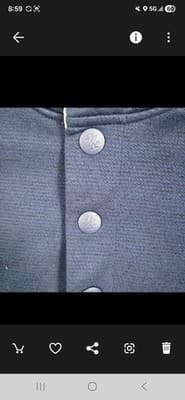 IZOD Men's Small Blue & Gray Mock Neck Fleece Pullover - Thumbnail 4