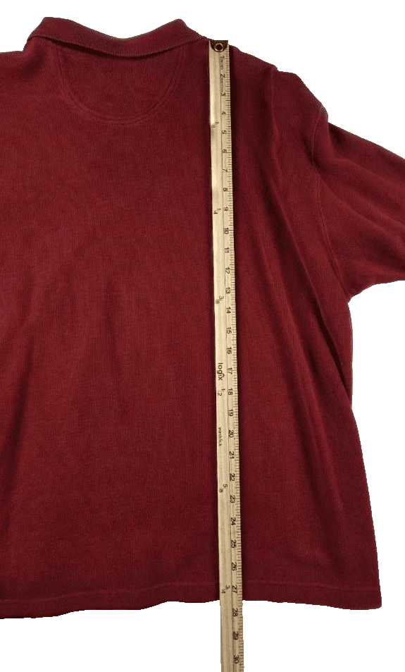 Izod Men's XL Red Long Sleeve Pullover - Thumbnail 6