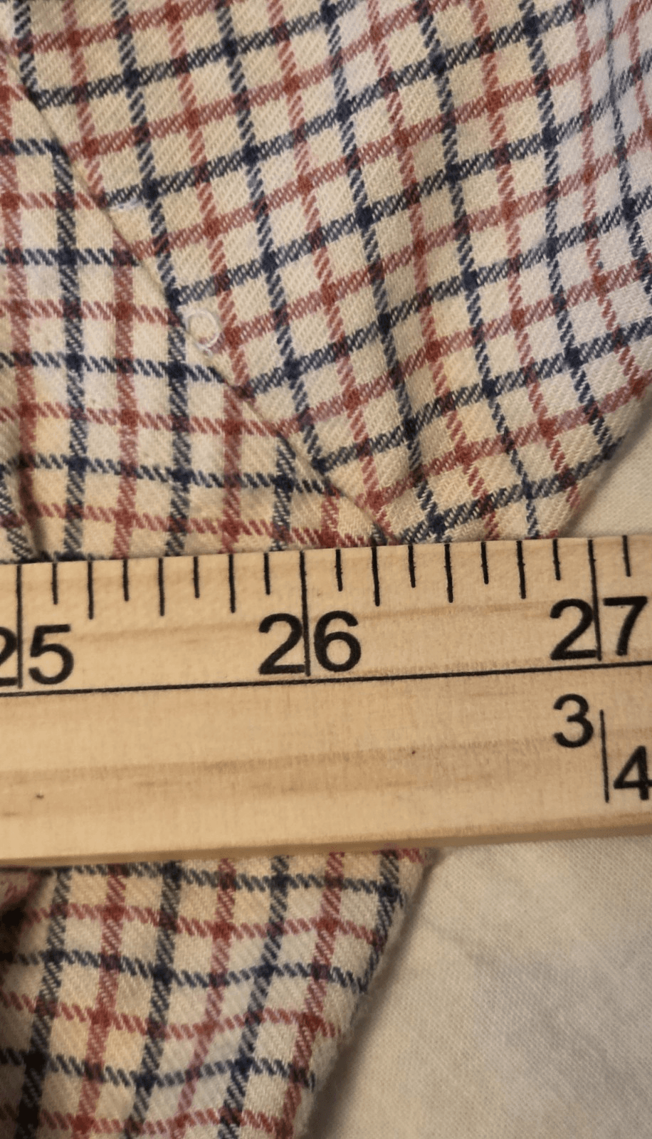 Daniel Cremieux Men's XL Plaid Red/Tan/Blue Button Down Shirt - Thumbnail 8