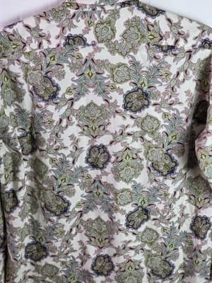 Thomas Dean Men’s XL Multi-Colored Paisley Long Sleeve Button Up Shirt - Thumbnail 6