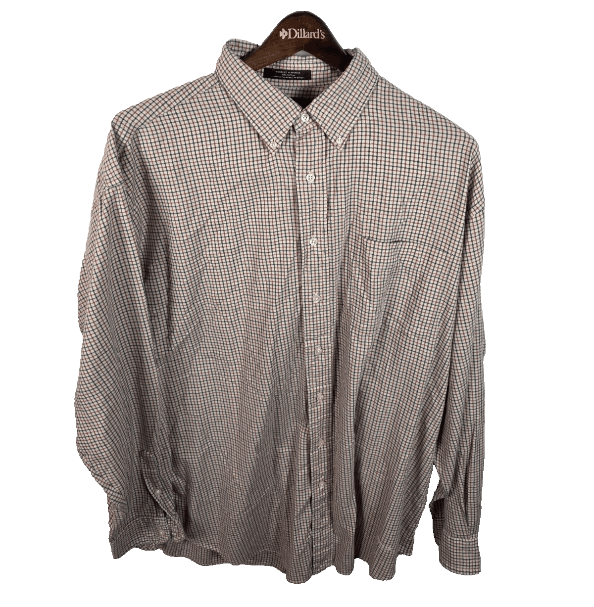 Daniel Cremieux Men's XL Plaid Red/Tan/Blue Button Down Shirt - Image 1