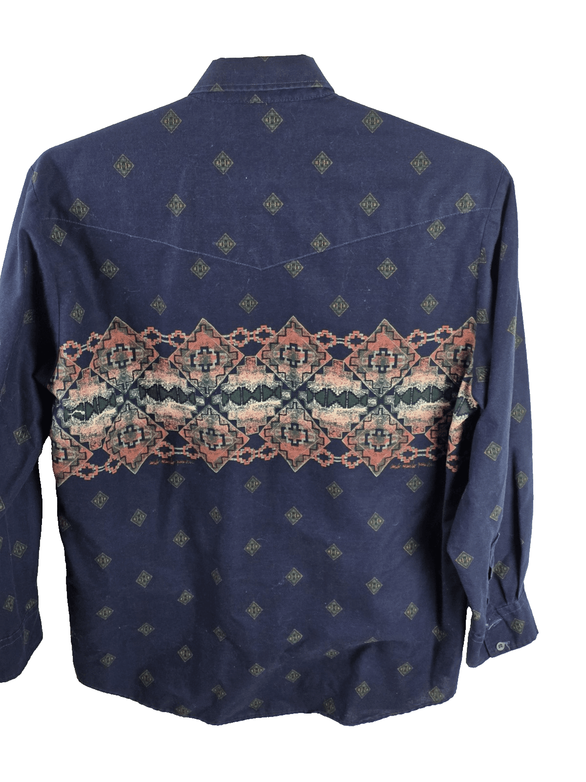 Vintage XXL Peña by Roper Southwest Yaqui Native Print Western Button Up Shirt - Thumbnail 6