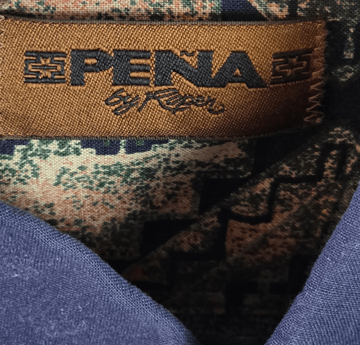 Vintage XXL Peña by Roper Southwest Yaqui Native Print Western Button Up Shirt - Thumbnail 3