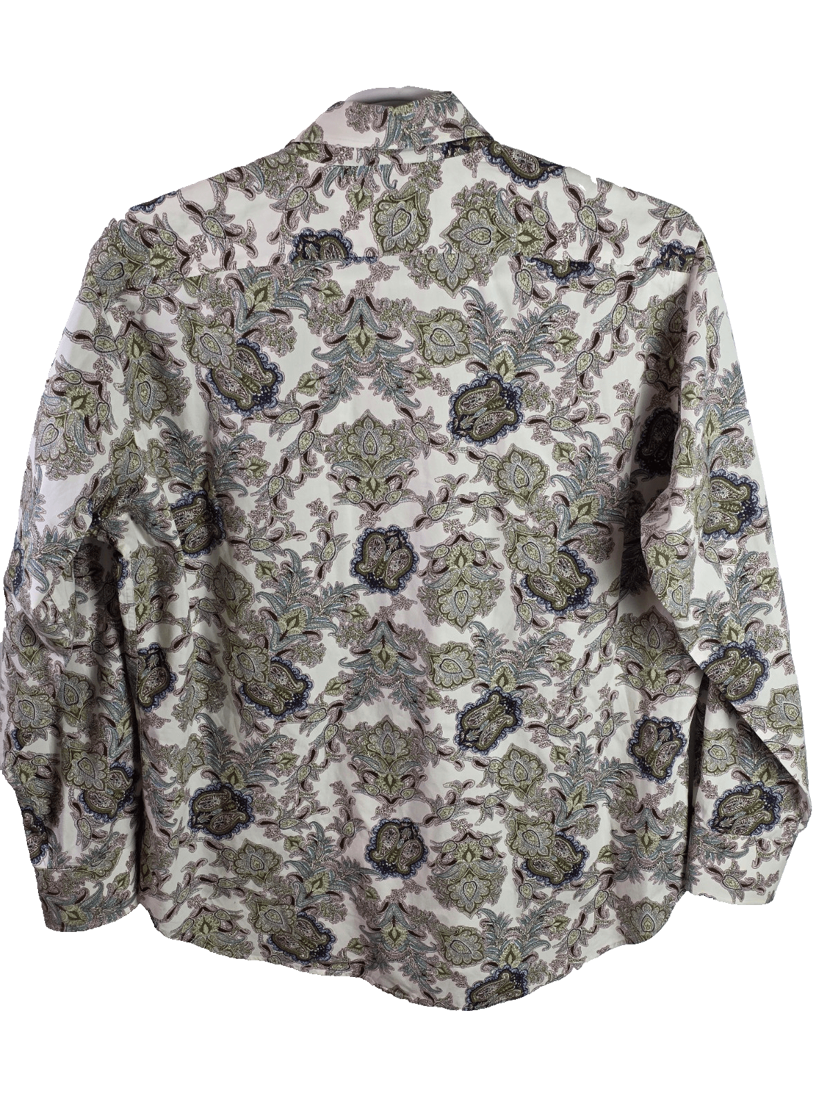 Thomas Dean Men’s XL Multi-Colored Paisley Long Sleeve Button Up Shirt - Thumbnail 5