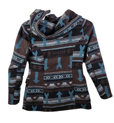Cruel Denim Women's Small Blue / Brown Western Aztec Jacket RN 155737 - Image 1