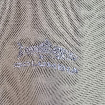 Vintage Columbia Polo Shirt Mens XL Extra Large Beige Cotton Short Sleeve 90s - Thumbnail 3