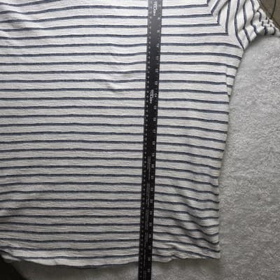 Marine Layer Men’s XL Ivory Blue Striped Long Sleeve Hoodie - Thumbnail 8