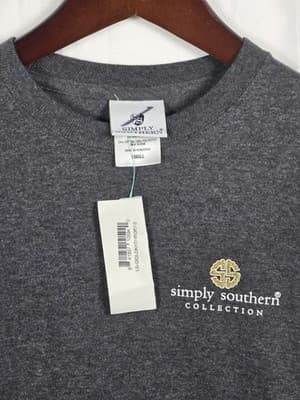 NWT Simply Southern Women's Small Gray Long Sleeve Shirt - Thumbnail 2
