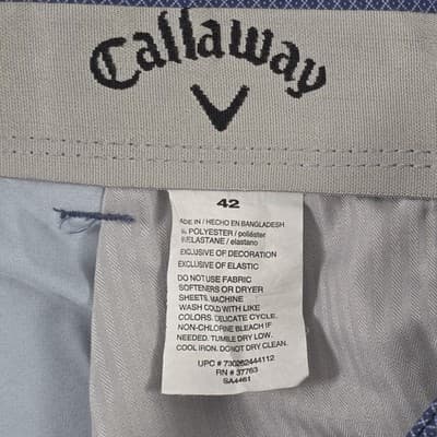Callaway Men's 42 Blue Dry Fit Flex Stretch Golf Shorts - Thumbnail 3