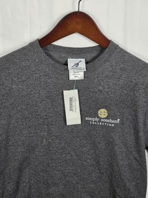 NWT Simply Southern Women's Small Gray Long Sleeve Shirt - Image 1