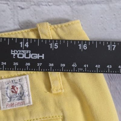 Lauren Jeans Co. Ralph Lauren Women's Size 8 Yellow Chino Shorts - Thumbnail 2