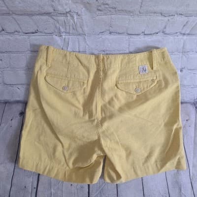 Lauren Jeans Co. Ralph Lauren Women's Size 8 Yellow Chino Shorts - Thumbnail 6