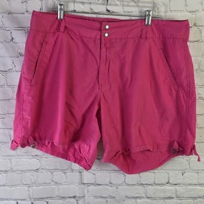 Caribbean Joe Womens Shorts Pink Size 8 (W 32") High Rise Stretch Adjustable - Thumbnail 2