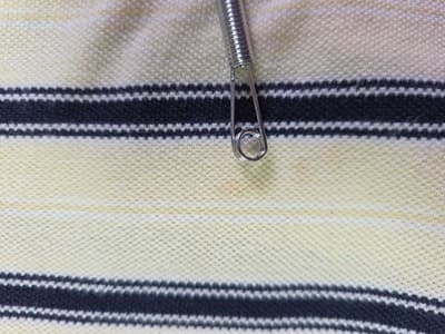 Vtg Izod Club Men's Large Yellow Striped Short Sleeve Golf Polo Shirt - Thumbnail 11