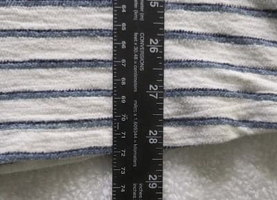 Marine Layer Men’s XL Ivory Blue Striped Long Sleeve Hoodie - Thumbnail 9
