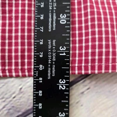 Antigua Men's Smal University of Arkansas Razorbacks S/S Plaid Button Down Shirt - Thumbnail 12