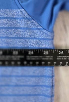 Footjoy 2022 Diamond Cup Men's XL Blue Striped Preformance S/S Polo Shirt - Thumbnail 8