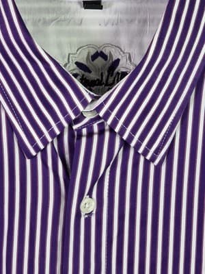 International Laundry Men's XL Fushia / White Striped Long-Sleeve Shirt - Thumbnail 3