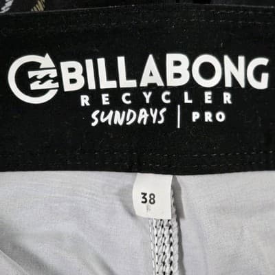 Billabong Recycler Men's 38 Black Sundays Pro Tropical Board Shorts - Thumbnail 4