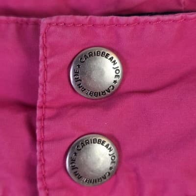 Caribbean Joe Womens Shorts Pink Size 8 (W 32") High Rise Stretch Adjustable - Thumbnail 3
