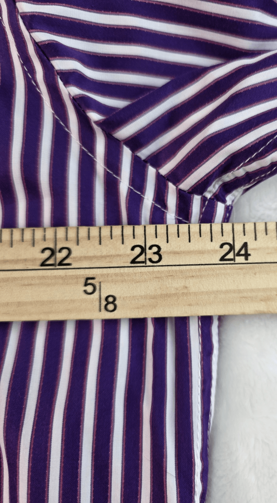 International Laundry Men's XL Fushia / White Striped Long-Sleeve Shirt - Thumbnail 8