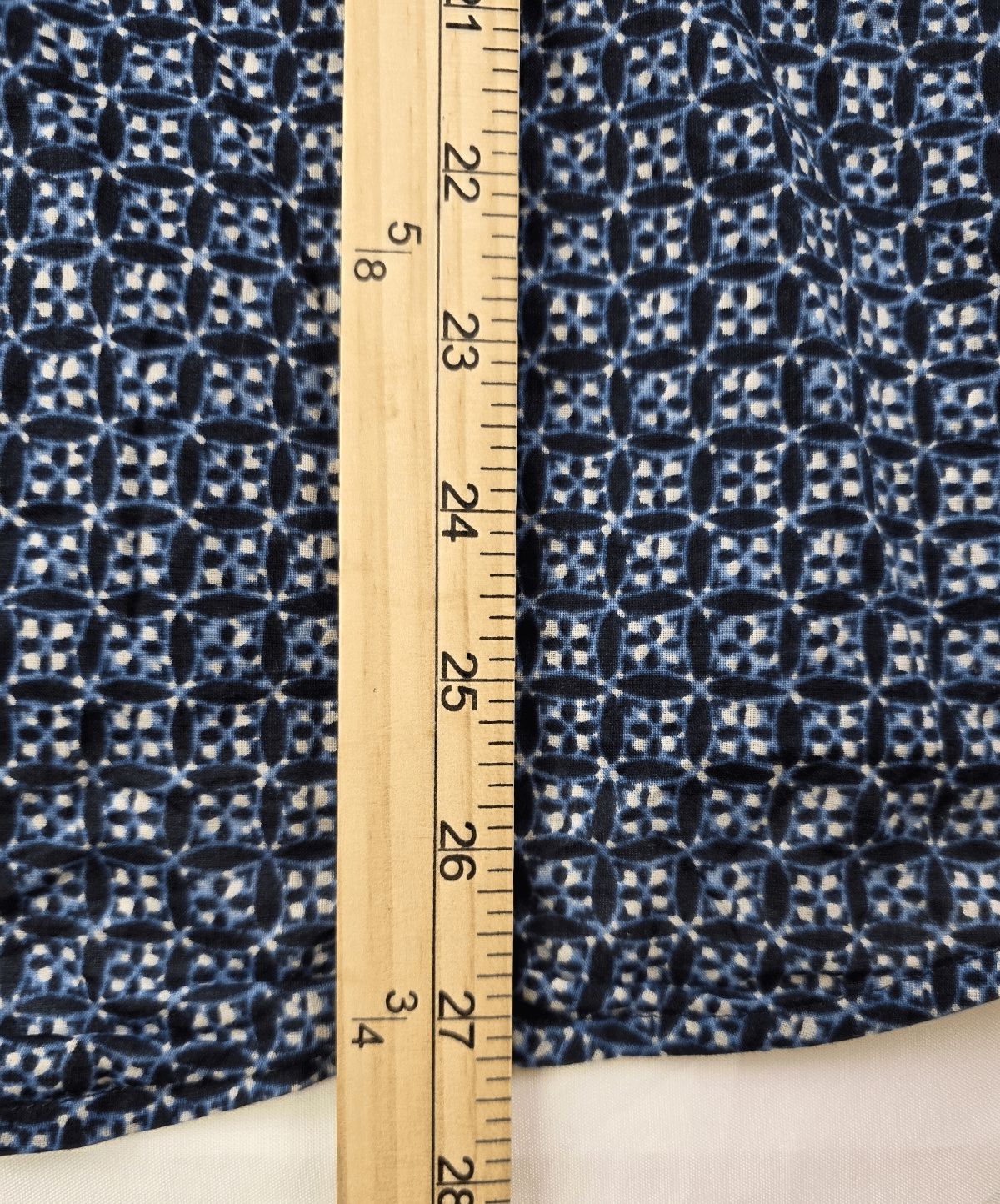 Michael Kors Size Small Blue & White Long Sleeve Blouse - Thumbnail 7