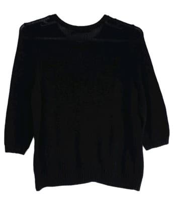 Lauren Ralph Lauren Women’s 1X Black Cable Knit Long Sleeve Cardigan Sweater - Thumbnail 4