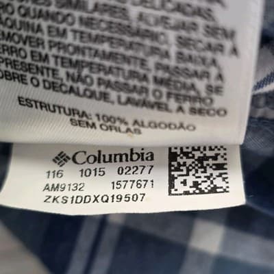 Columbia Men’s XL Blue Plaid S/S Button Up Shirt - Thumbnail 5