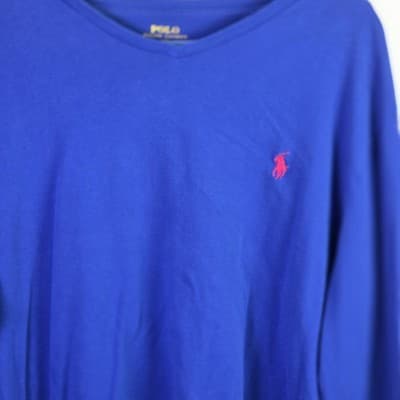 Polo Ralph Lauren Men’s Medium Blue Long Sleeve T-shirt - Thumbnail 2